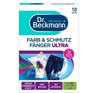 Серветки-пастка для кольору під час прання Dr. Beckmann Farb&Schmutz fanger Ultra, 10 шт &mdash; фото товару
