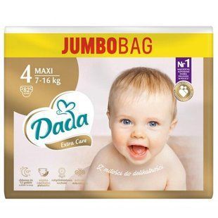 DADA JumboBag extra care підгузки розмір 4 (7-16кг) 82шт &mdash; фото товару