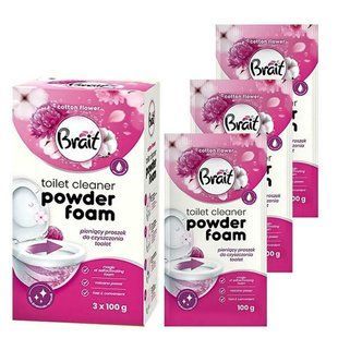 Піна для чищення унітазу Brait Toilet Cleaner Powder Foam Cotton Flower, 100 г &mdash; фото товару