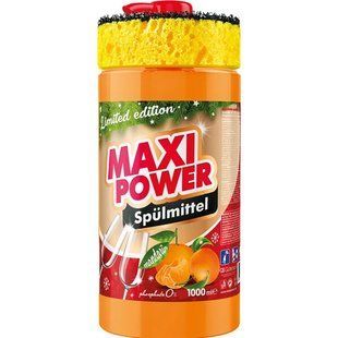 Засіб для миття посуду Maxi Power Мандарин 1 л &mdash; фото товару