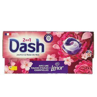 Капсули для прання DASH Lenor Jasmin & Rose de Mai з ароматом Жасмином і трояндою 26 шт &mdash; фото товару