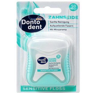 Dontodent Нитка зубна для чутливих ясен Sensitive Floss 50м &mdash; фото товару