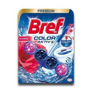 Твердий туалетний блок Bref Кольорова вода Квіткова свіжість 50 г &mdash; фото товару