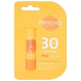 Сонцезахисний бальзам для губ Zenova Suncare SPF 30 &mdash; фото товару